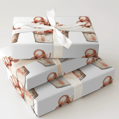 Batting Practice - Wrapping Paper - Aspen & Arlo