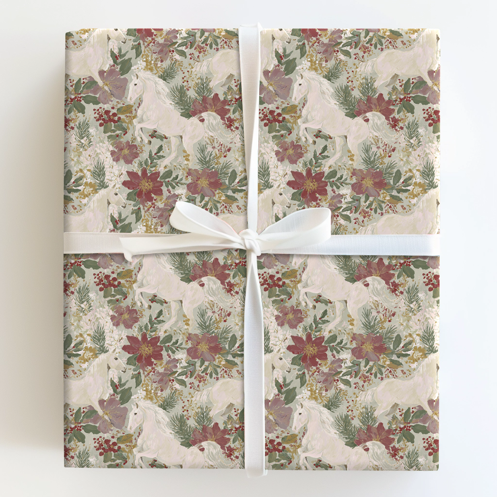 Majestic Floral Horses
