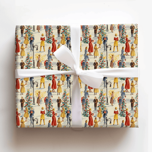 50s Seasonal Square - Wrapping Paper - Aspen & Arlo