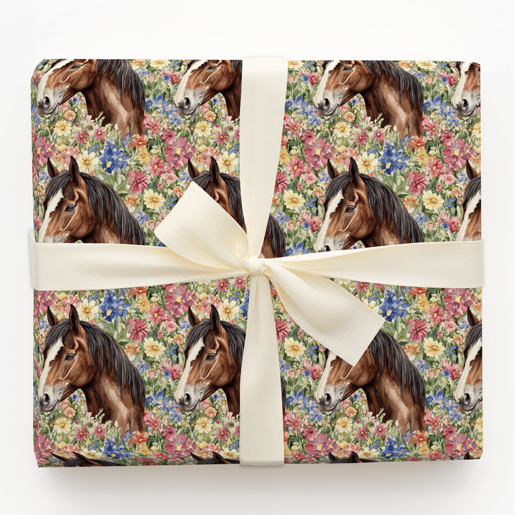 Garden Day with the American Saddlebred - Wrapping Paper - Aspen & Arlo