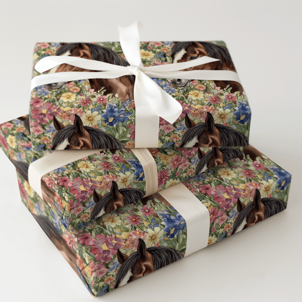 Garden Day with the American Saddlebred - Wrapping Paper - Aspen & Arlo