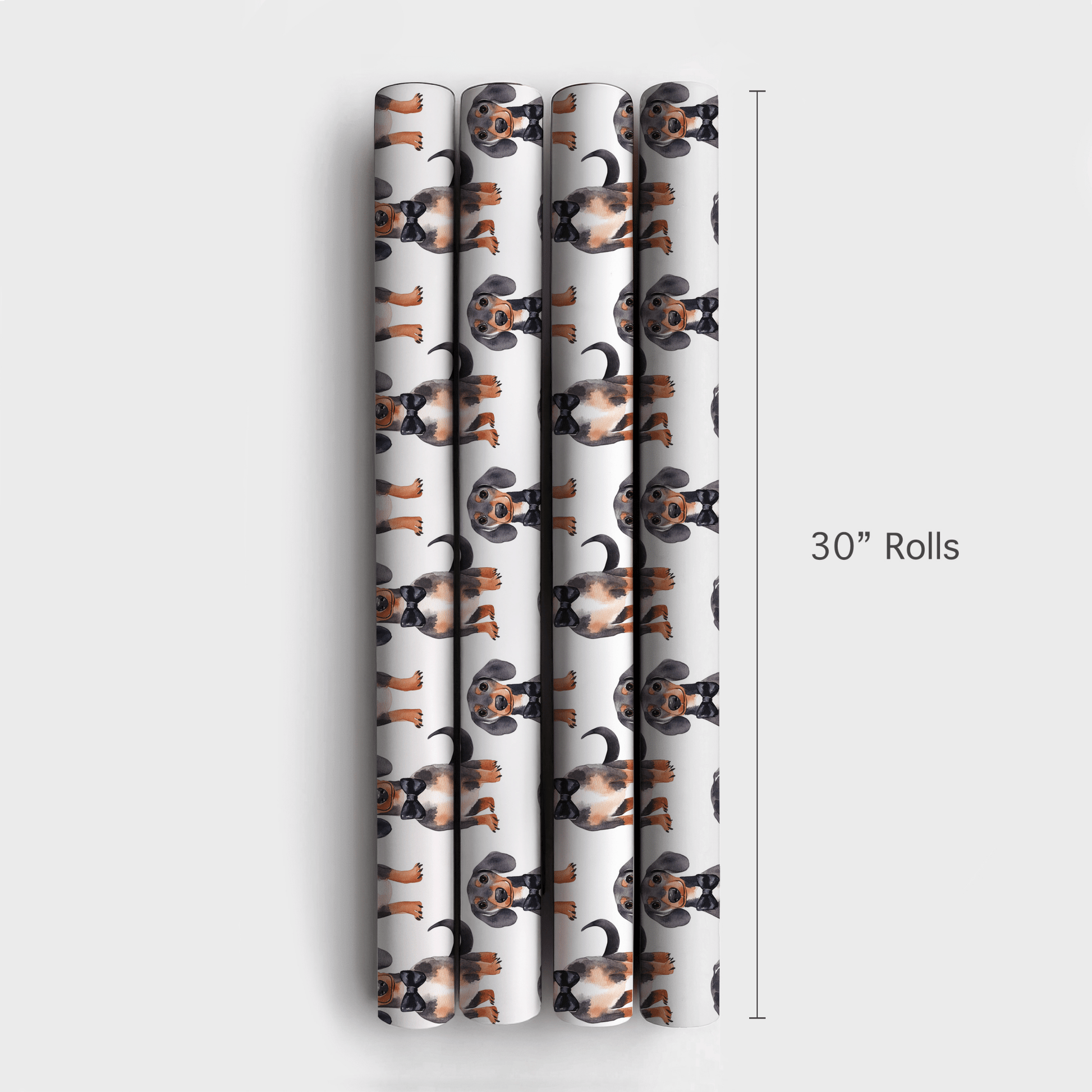Black Tie with the Dachshunds - Wrapping Paper - Aspen & Arlo