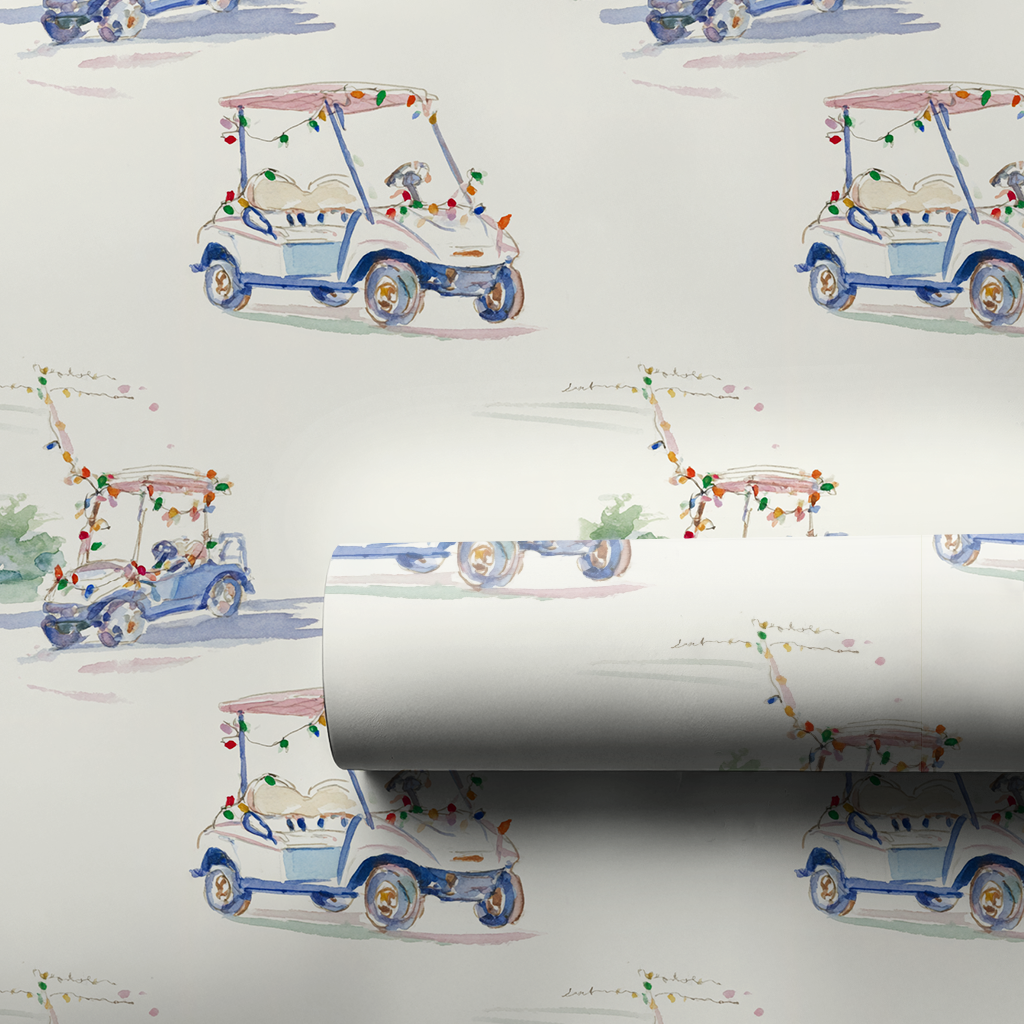 Festive Golf Cart Ride