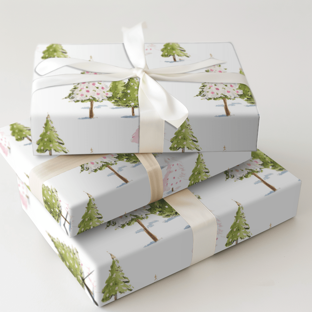 Twinkle Tree Trail - Wrapping Paper - Aspen & Arlo