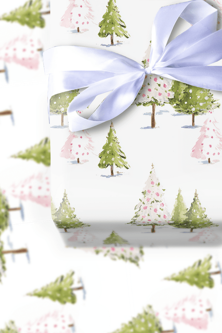 Twinkle Tree Trail - Wrapping Paper - Aspen & Arlo