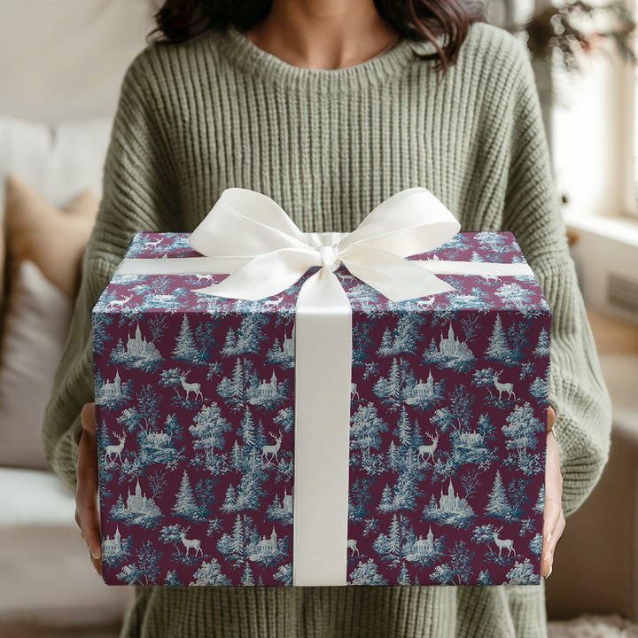 Plum Winter Toile