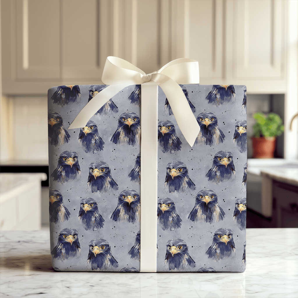 Bird's Eye Blue - Wrapping Paper - Aspen & Arlo