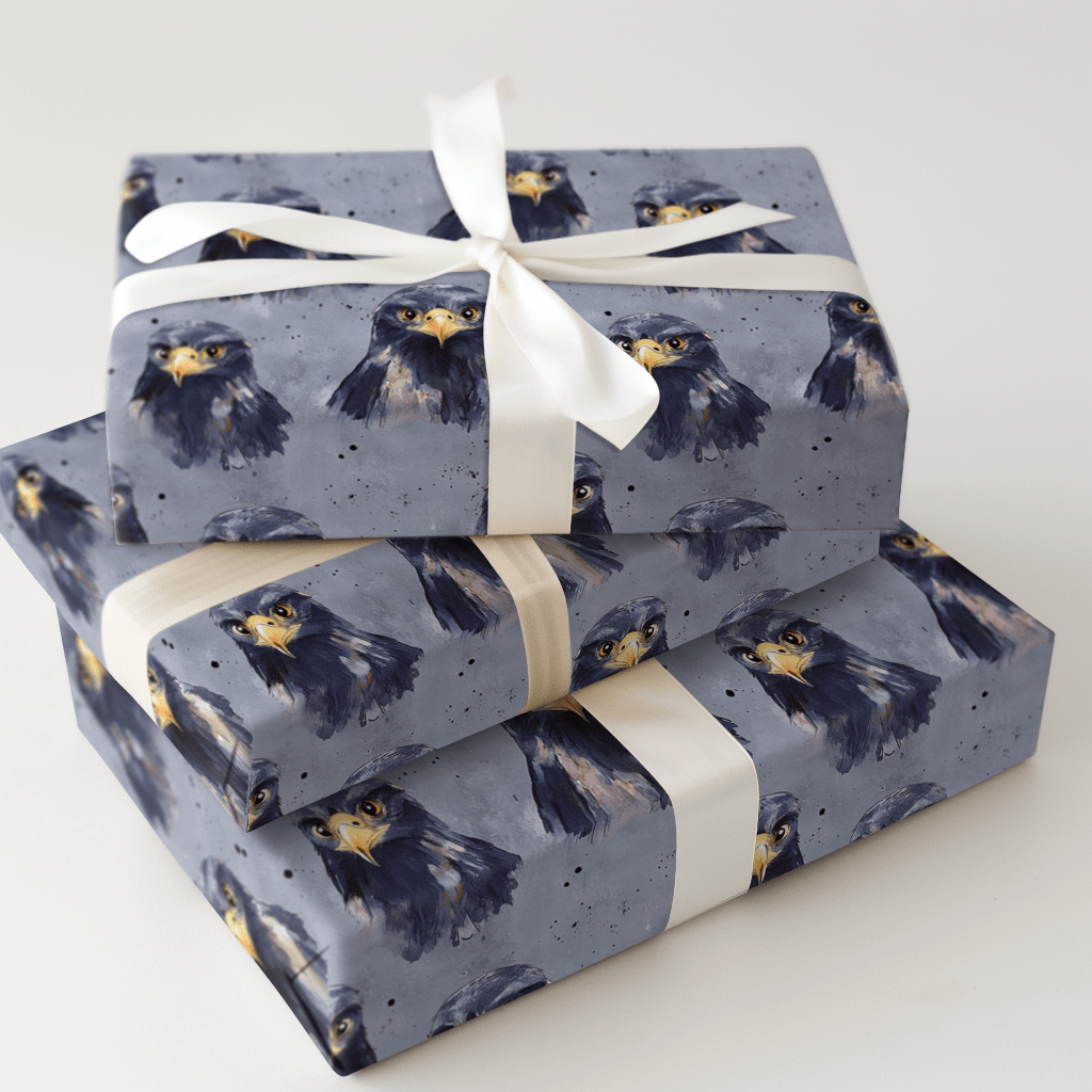 Bird's Eye Blue - Wrapping Paper - Aspen & Arlo