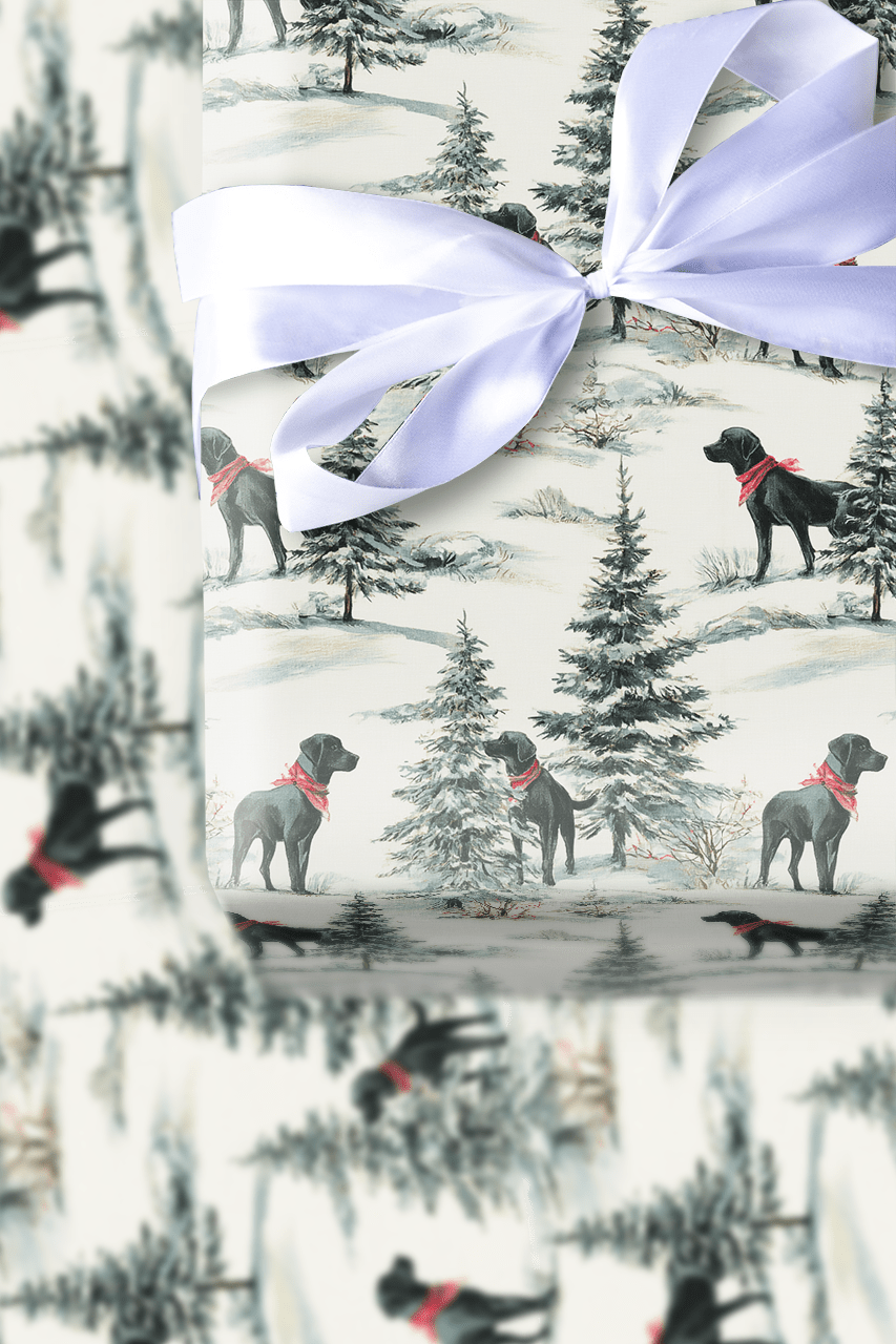 Evergreen Tail Waggers - Wrapping Paper - Aspen & Arlo