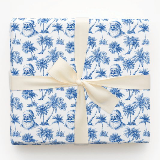 Miami Sun with Santa - Wrapping Paper - Aspen & Arlo