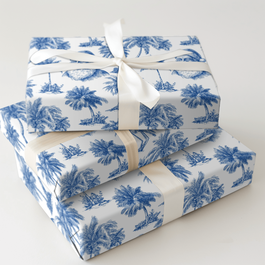 Miami Sun with Santa - Wrapping Paper - Aspen & Arlo