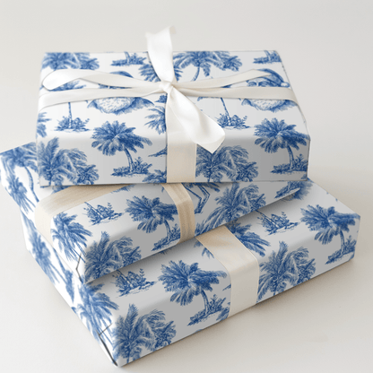 Miami Sun with Santa - Wrapping Paper - Aspen & Arlo