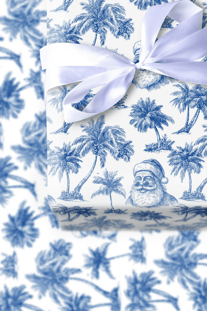 Miami Sun with Santa - Wrapping Paper - Aspen & Arlo
