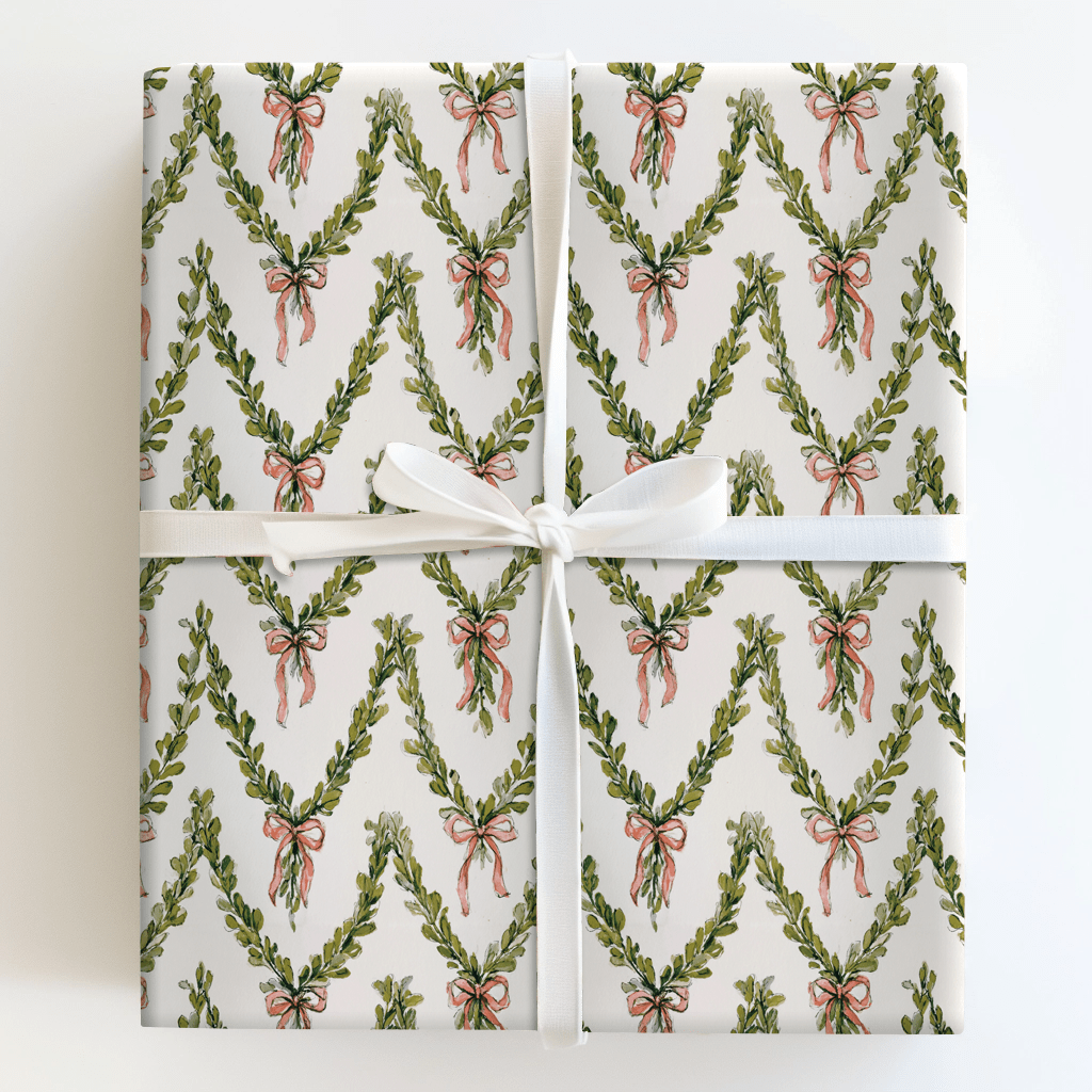 Bowtanical Garland - Wrapping Paper - Aspen & Arlo