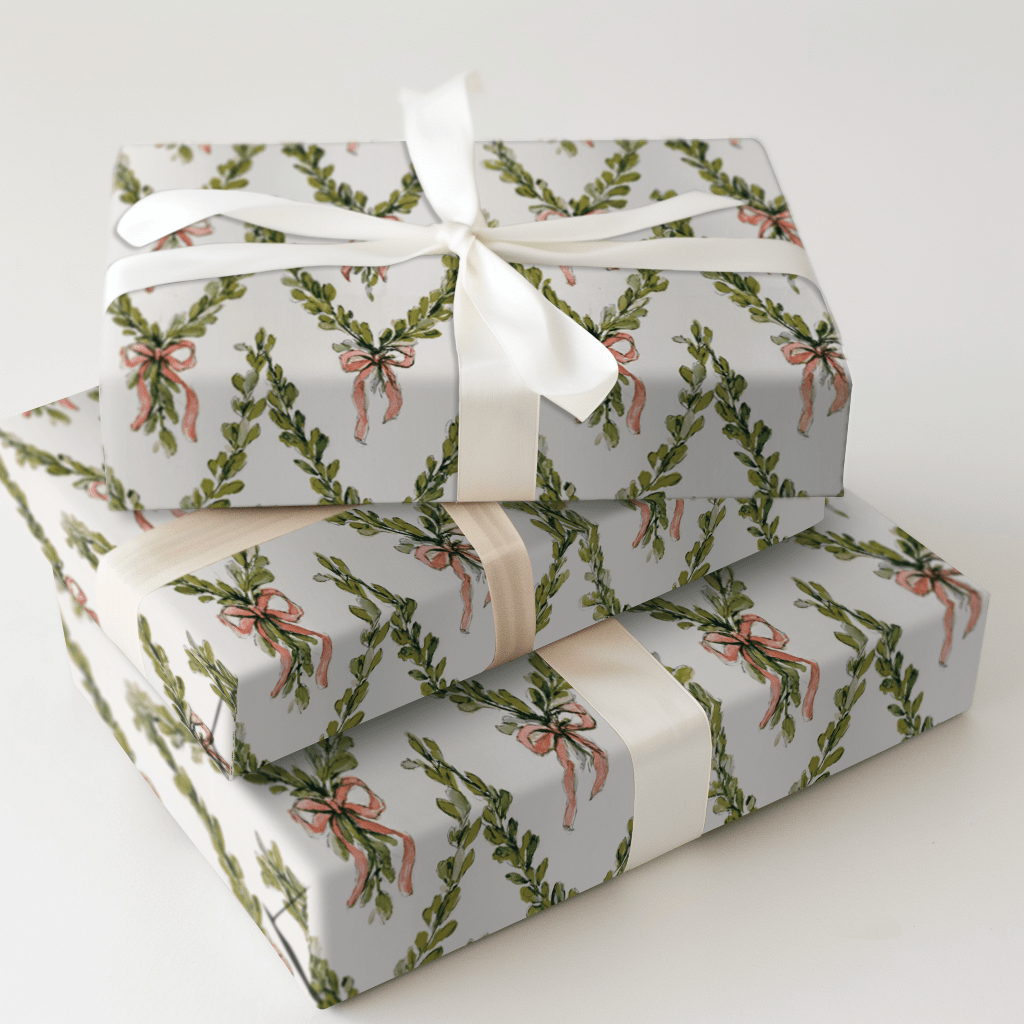 Bowtanical Garland - Wrapping Paper - Aspen & Arlo