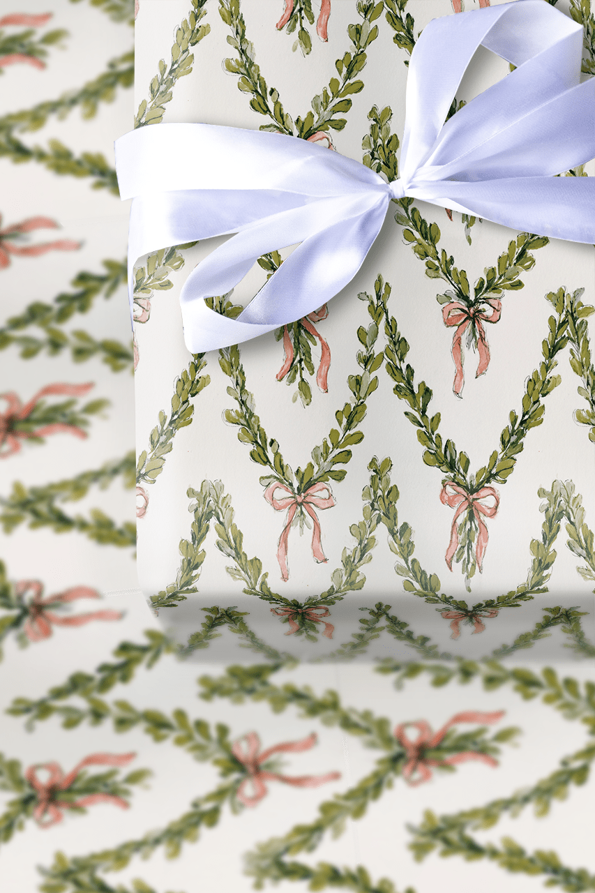 Bowtanical Garland - Wrapping Paper - Aspen & Arlo