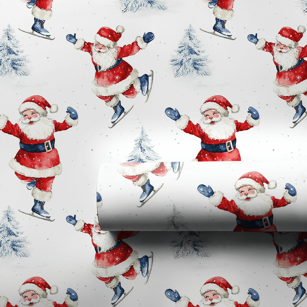 Merry Skate - tacular - Wrapping Paper - Aspen & Arlo
