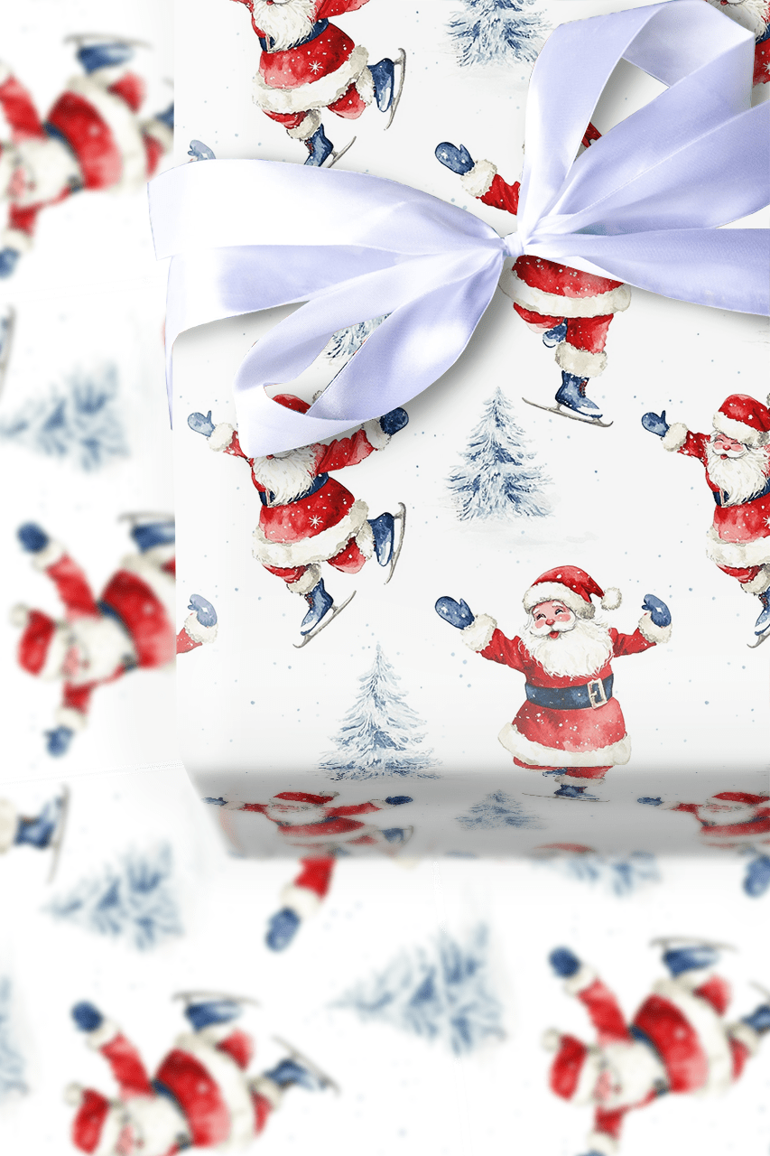 Merry Skate - tacular - Wrapping Paper - Aspen & Arlo