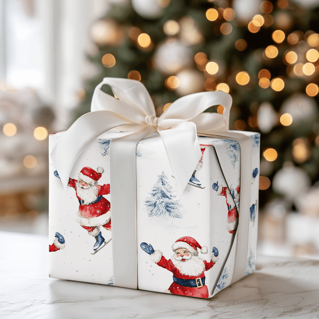 Merry Skate - tacular - Wrapping Paper - Aspen & Arlo