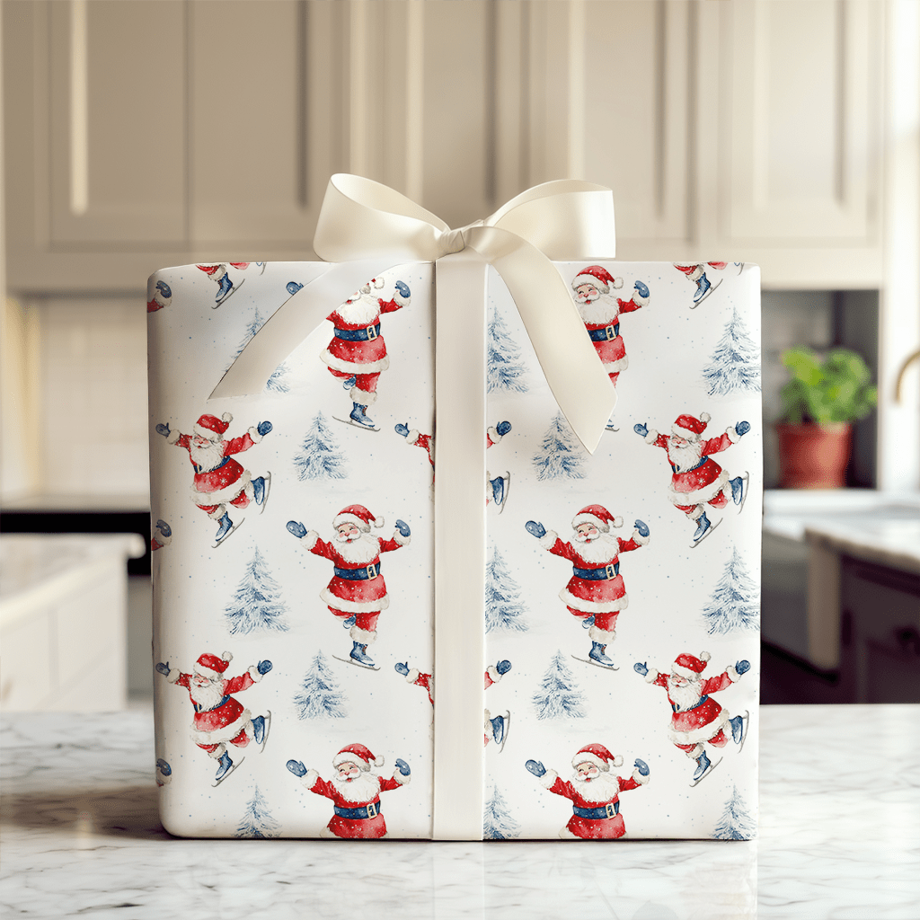 Merry Skate - tacular - Wrapping Paper - Aspen & Arlo