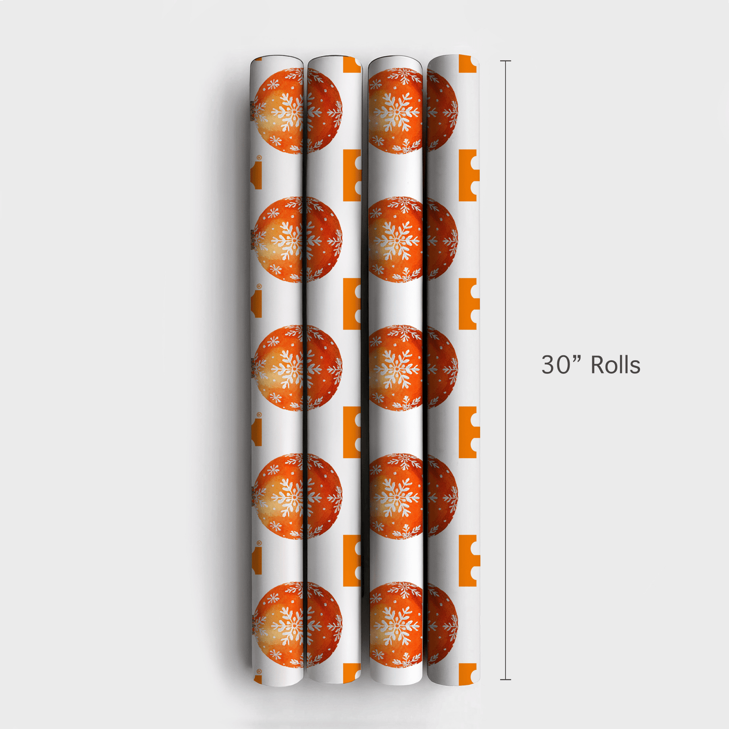 Big Orange Bauble - Wrapping Paper - Aspen & Arlo