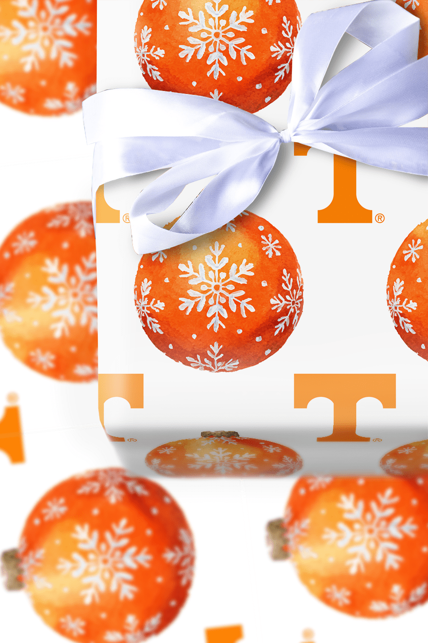 Big Orange Bauble - Wrapping Paper - Aspen & Arlo