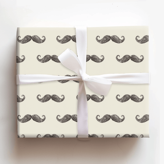 Moustache You Dad - Wrapping Paper - Aspen & Arlo