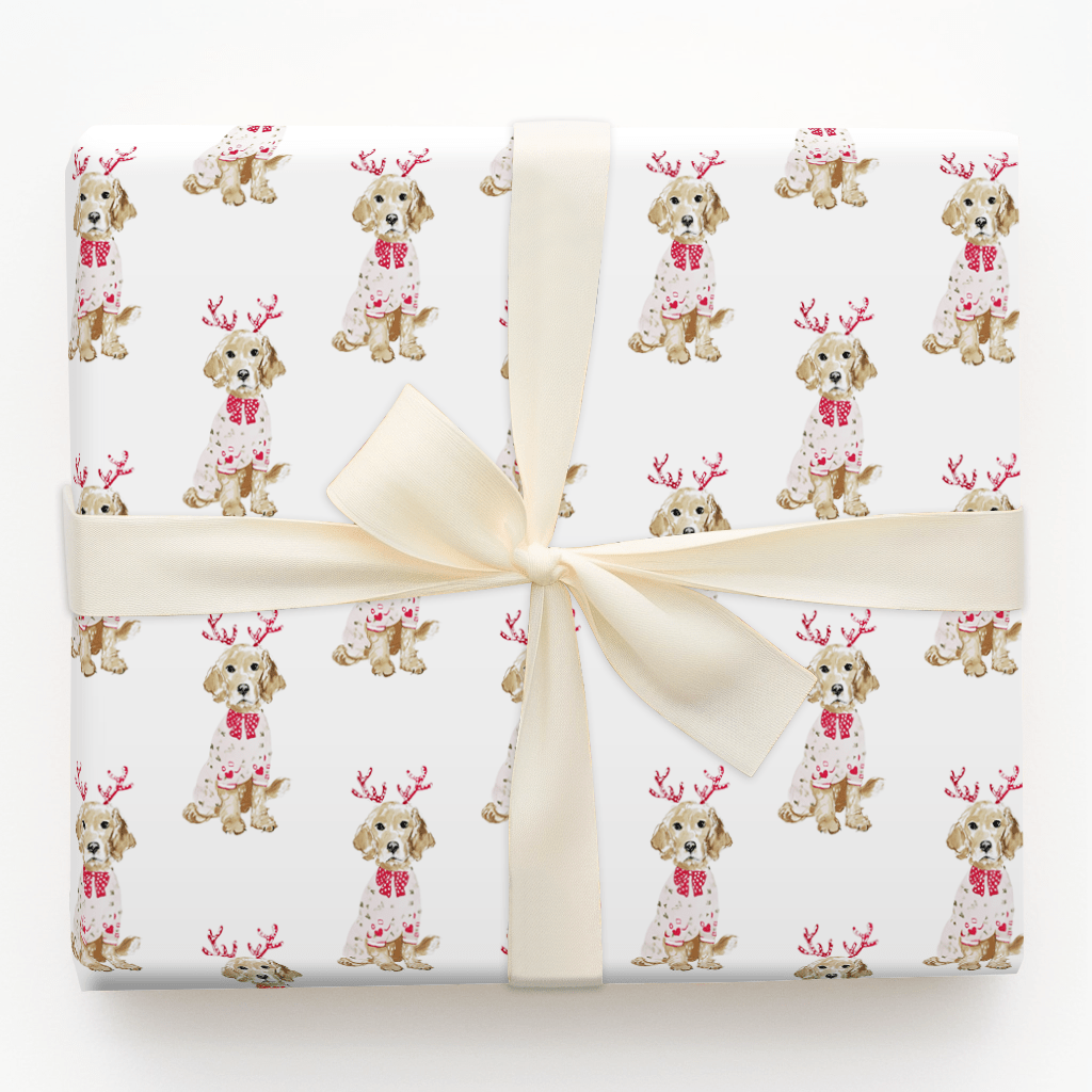 Pretty In Antlers - Wrapping Paper - Aspen & Arlo