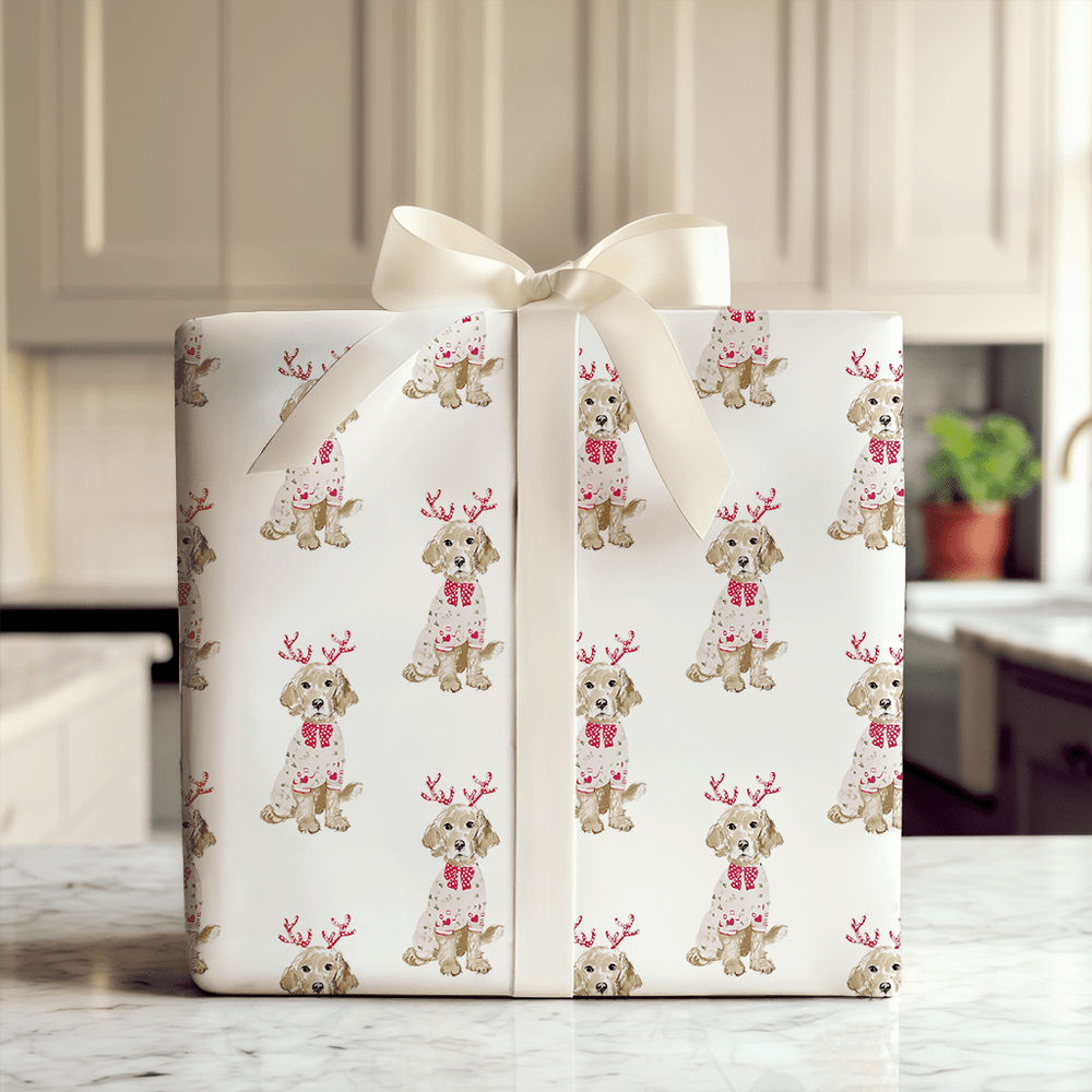 Pretty In Antlers - Wrapping Paper - Aspen & Arlo
