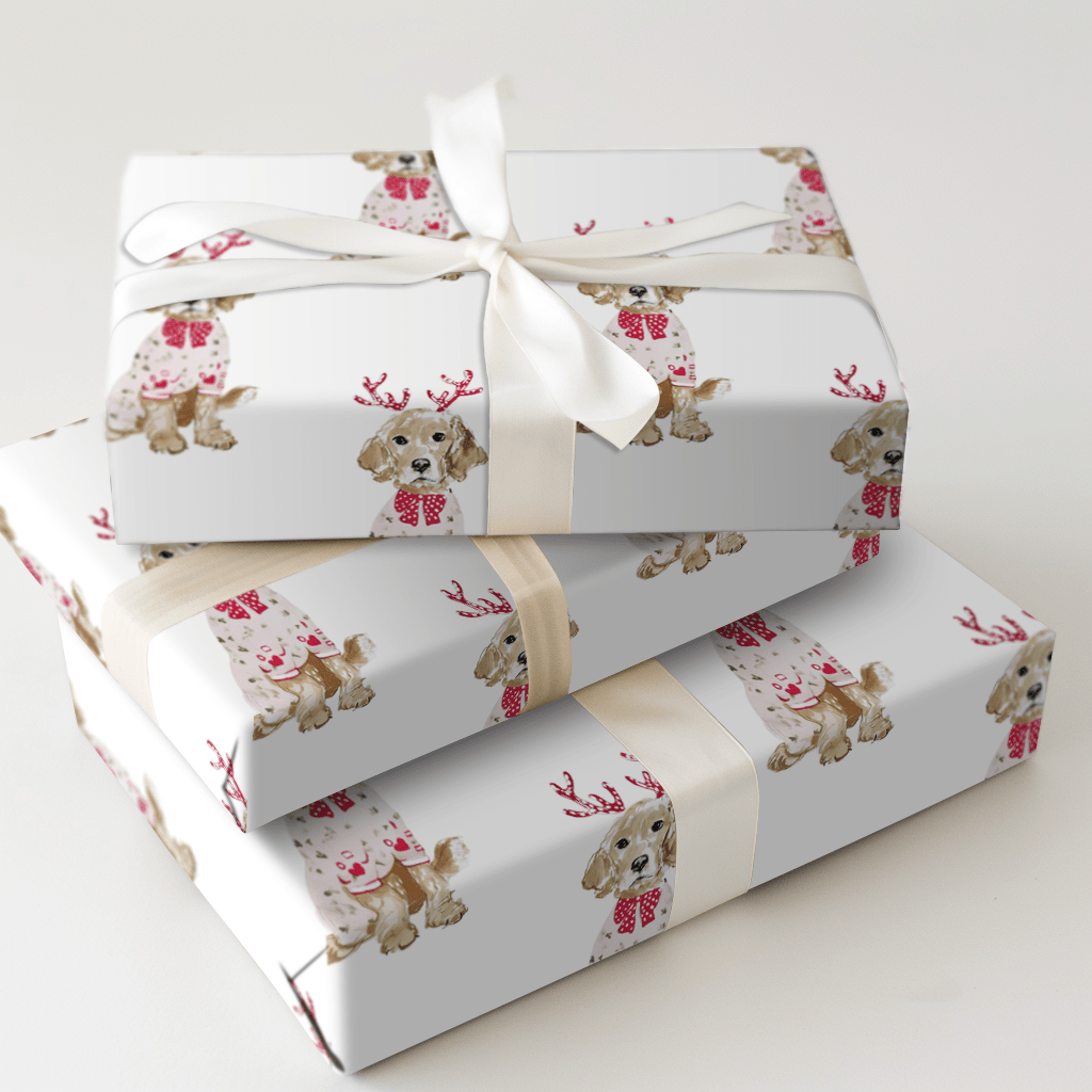 Pretty In Antlers - Wrapping Paper - Aspen & Arlo