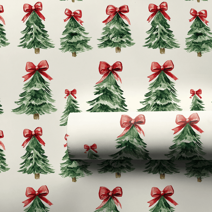 Rosy Ties - Wrapping Paper - Aspen & Arlo