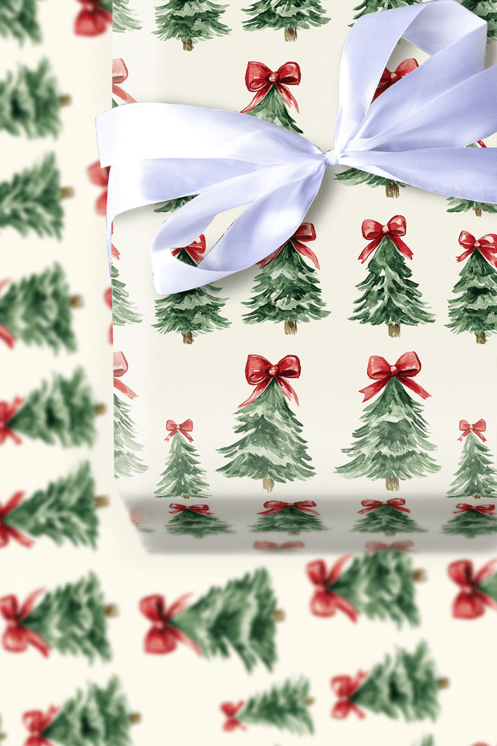 Rosy Ties - Wrapping Paper - Aspen & Arlo