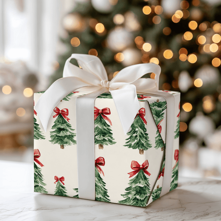 Rosy Ties - Wrapping Paper - Aspen & Arlo