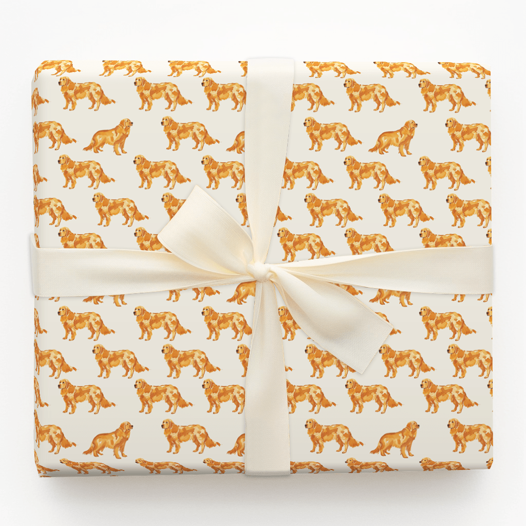Golden Paws - Wrapping Paper - Aspen & Arlo