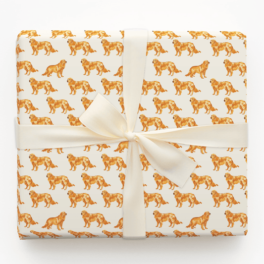 Golden Paws - Wrapping Paper - Aspen & Arlo
