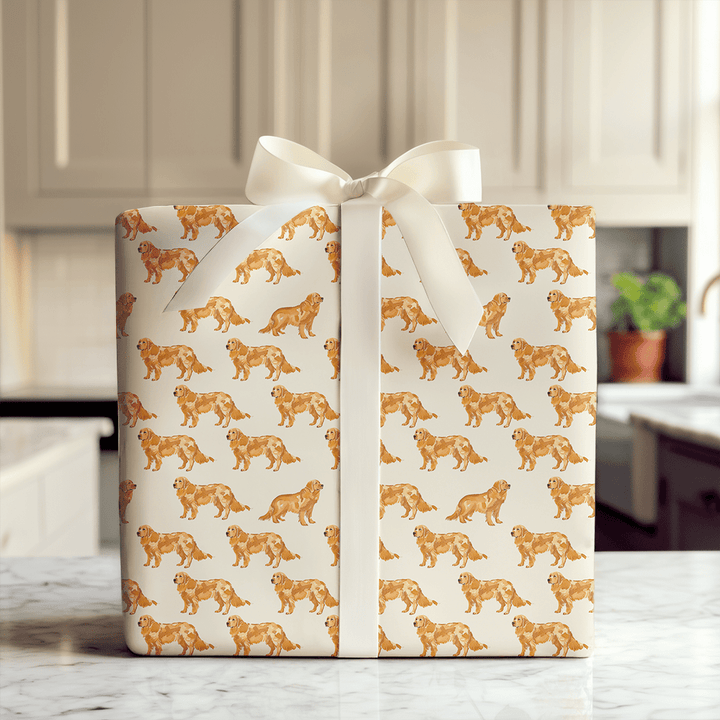 Golden Paws - Wrapping Paper - Aspen & Arlo