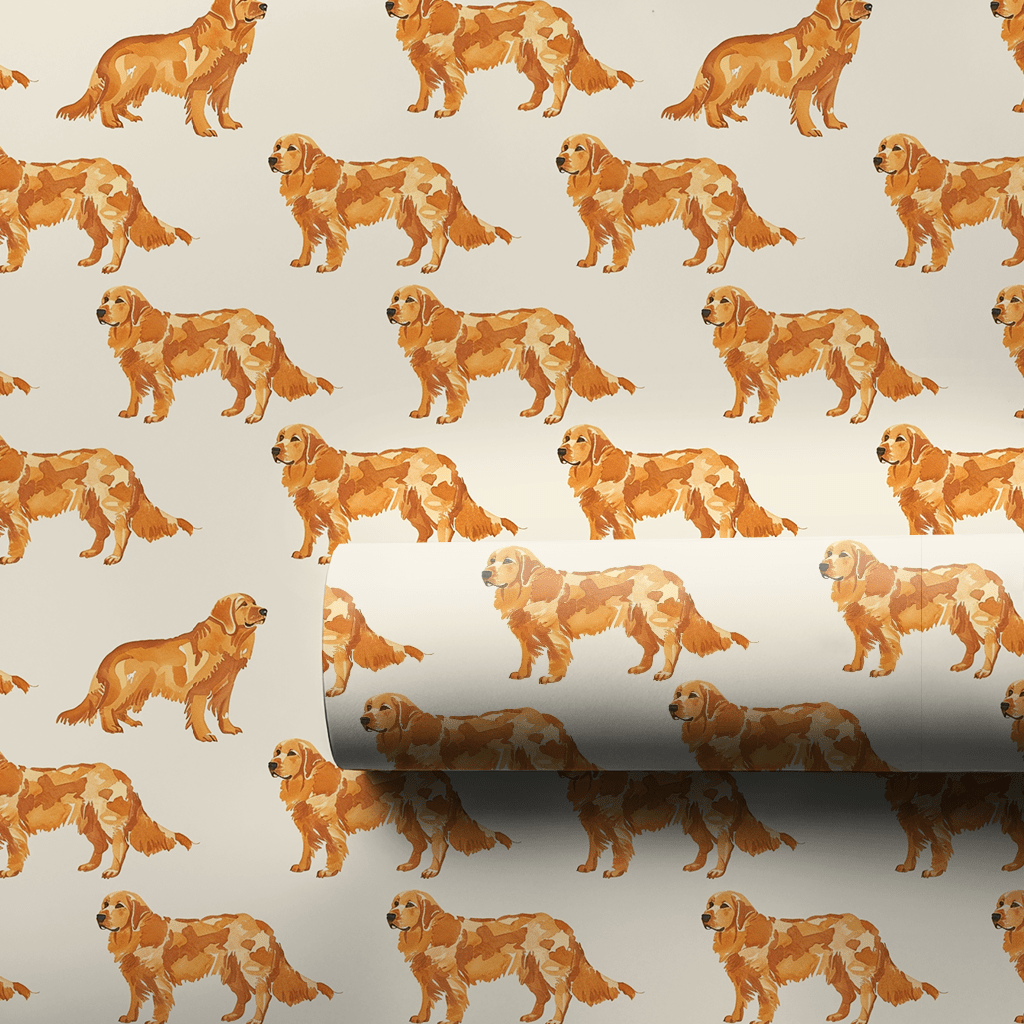 Golden Paws - Wrapping Paper - Aspen & Arlo