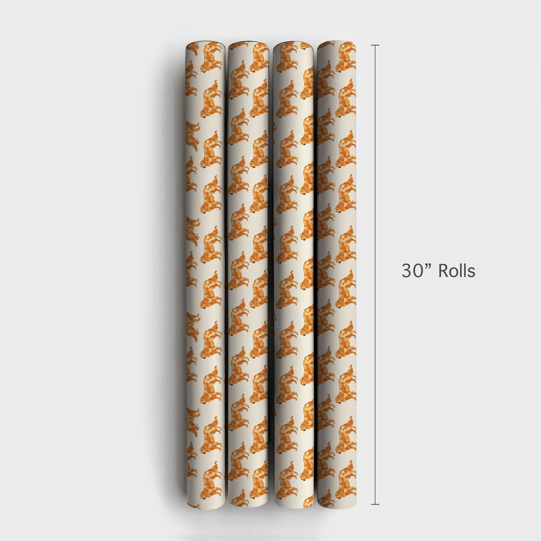 Golden Paws - Wrapping Paper - Aspen & Arlo