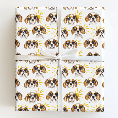 Sunny Day with the Beagles - Wrapping Paper - Aspen & Arlo