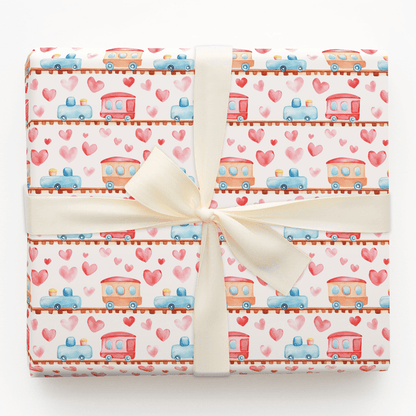 Choo Choo Galentines - Wrapping Paper - Aspen & Arlo