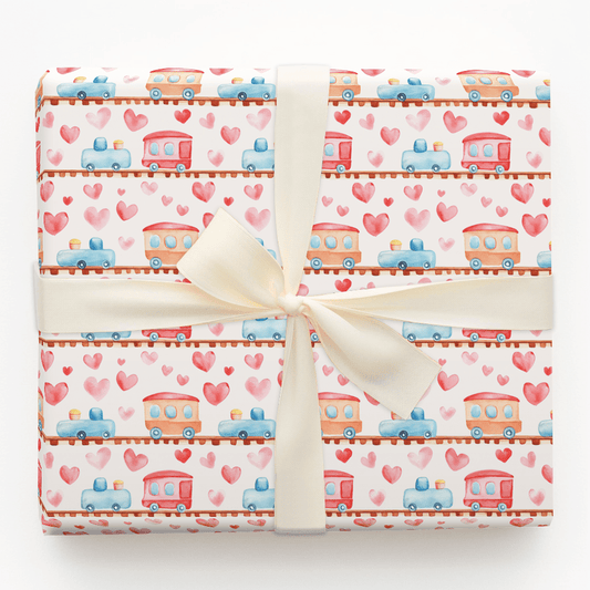 Choo Choo Galentines - Wrapping Paper - Aspen & Arlo
