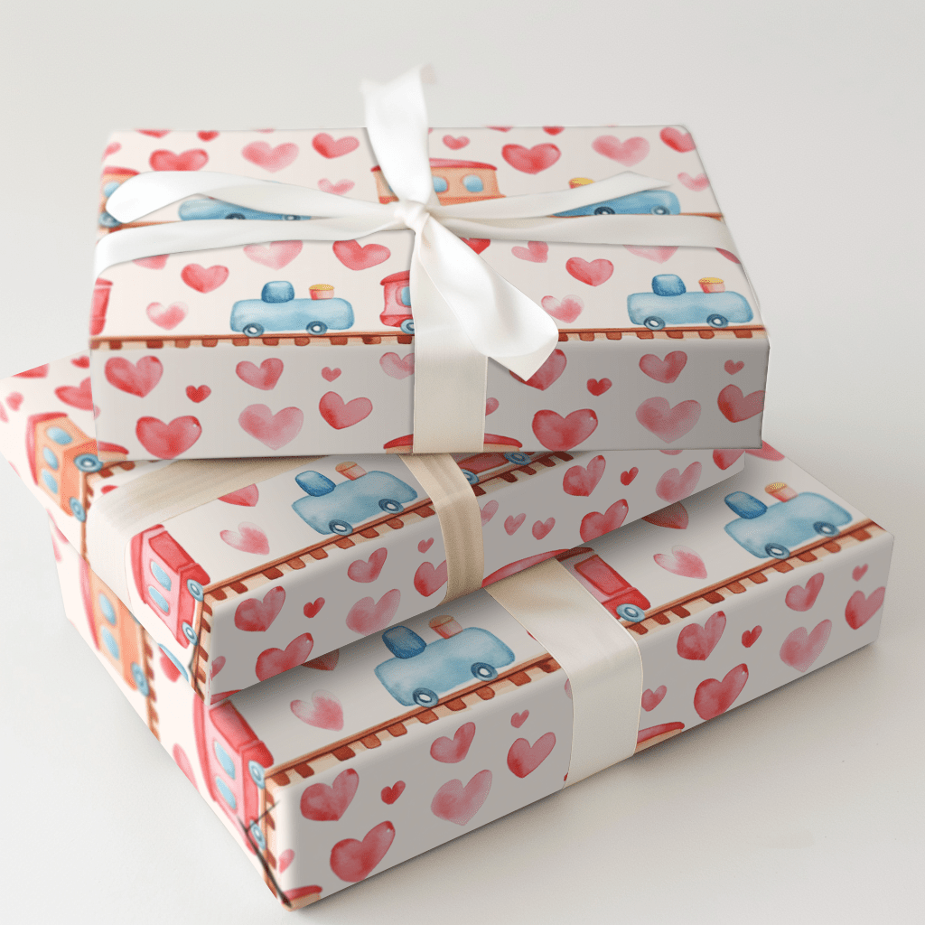 Choo Choo Galentines - Wrapping Paper - Aspen & Arlo