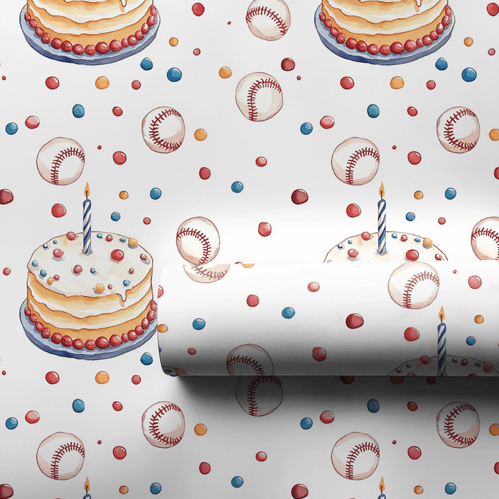 Dugout Bash - Wrapping Paper - Aspen & Arlo