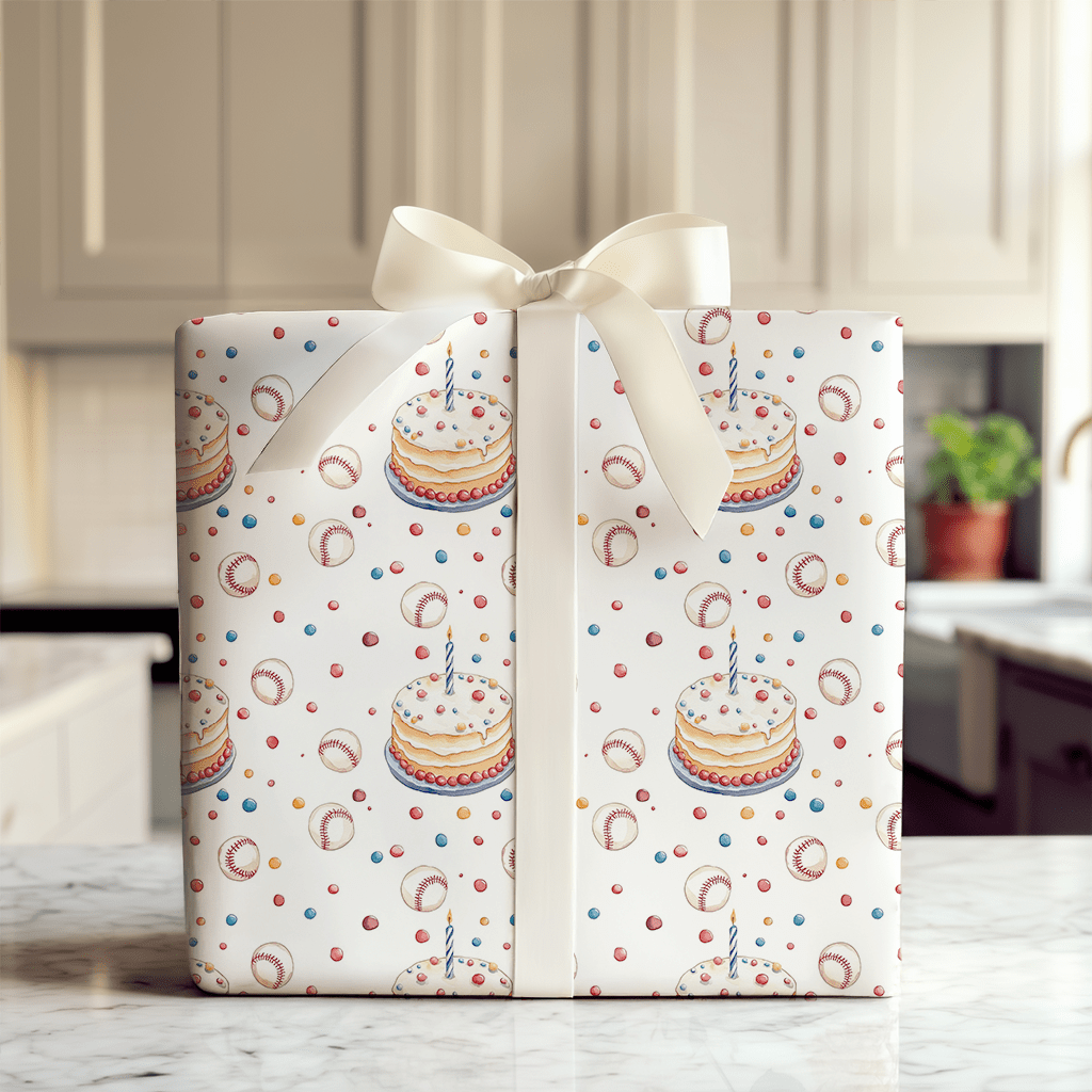 Dugout Bash - Wrapping Paper - Aspen & Arlo