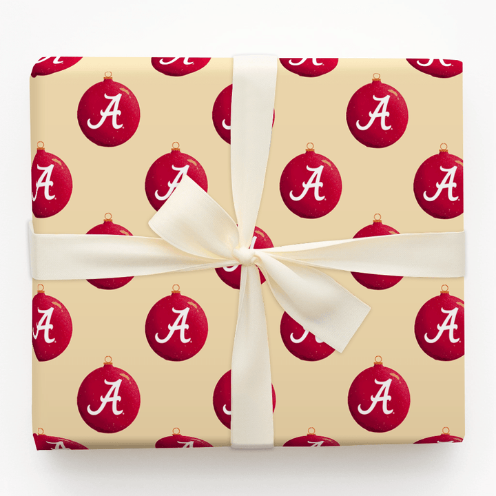 Crimson Ornament - Wrapping Paper - Aspen & Arlo