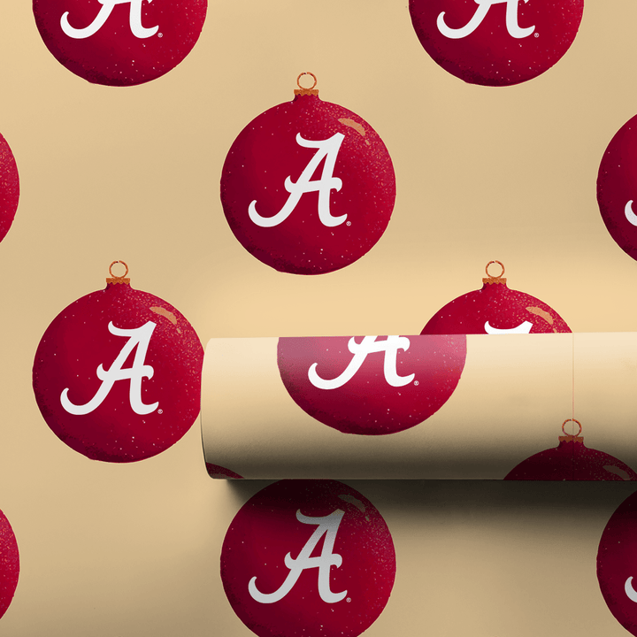 Crimson Ornament - Wrapping Paper - Aspen & Arlo