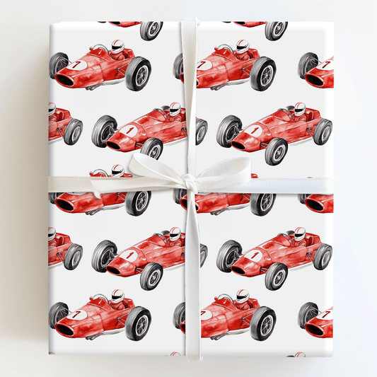 Red Race - Wrapping Paper - Aspen & Arlo