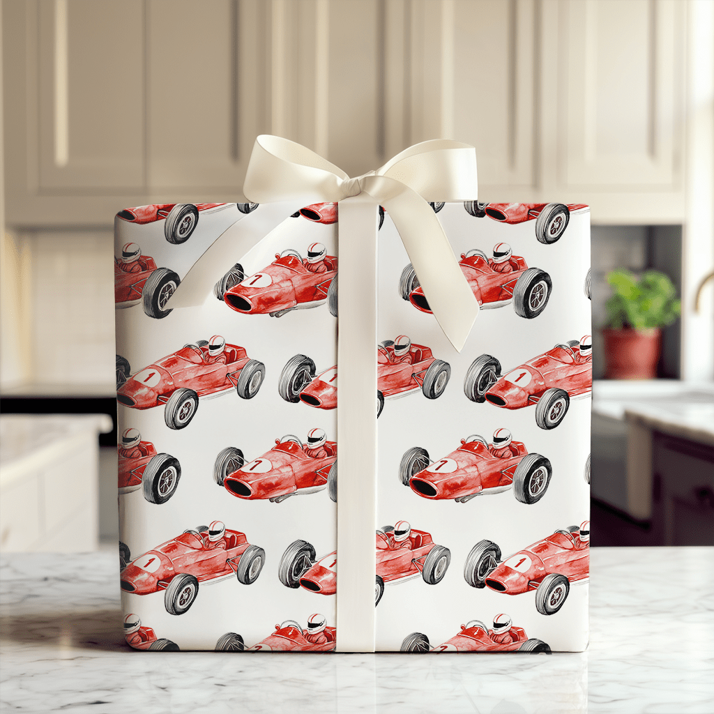 Red Race - Wrapping Paper - Aspen & Arlo