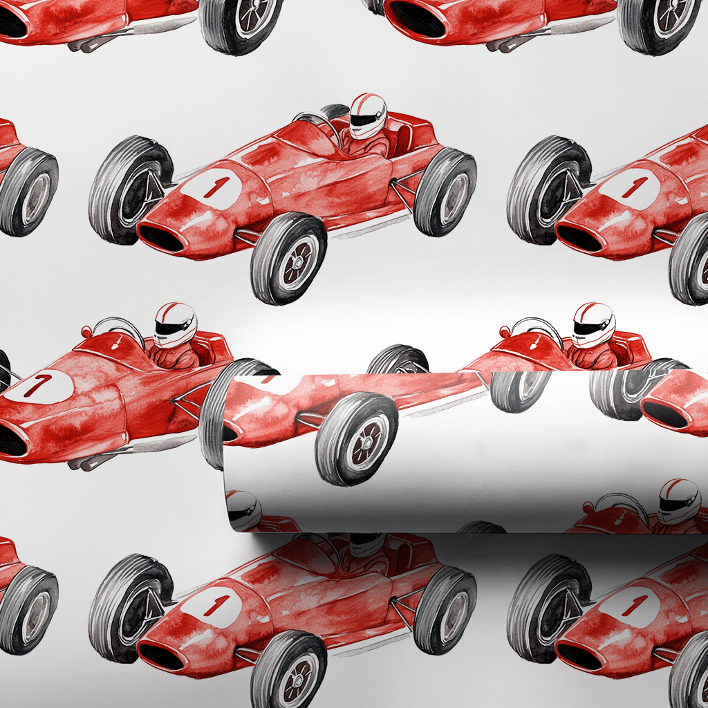 Red Race - Wrapping Paper - Aspen & Arlo