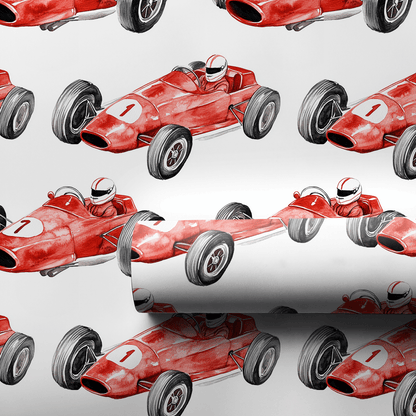 Red Race - Wrapping Paper - Aspen & Arlo